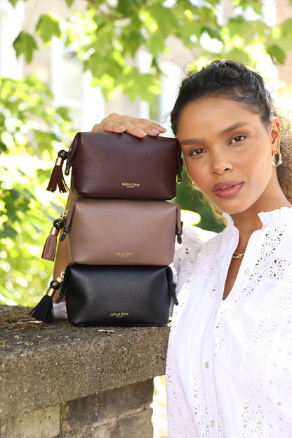 Elletra Black Mini Wash Bag