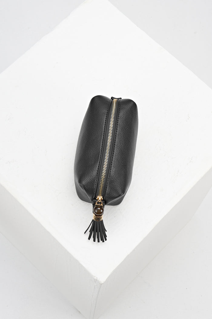 Elletra Black Mini Wash Bag