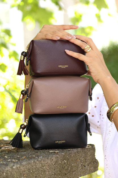 Elletra Black Mini Wash Bag