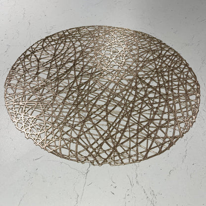 Emily Gold Round Placemats - Set of 4