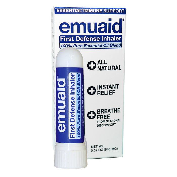 Emuaid First Defense Inhaler packaging on a white background