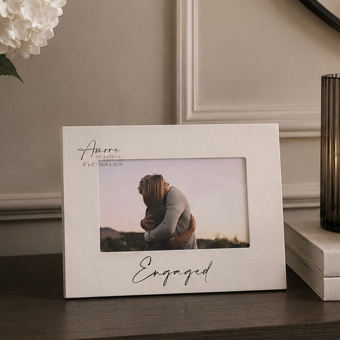 'Engaged' Decorative White Photo Frame Accessories
