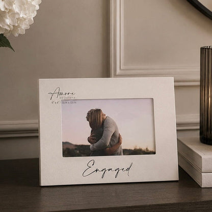 'Engaged' Decorative White Photo Frame Accessories