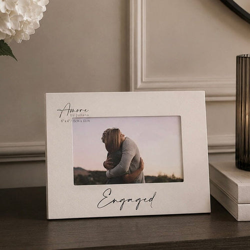 'Engaged' Decorative White Photo Frame Accessories