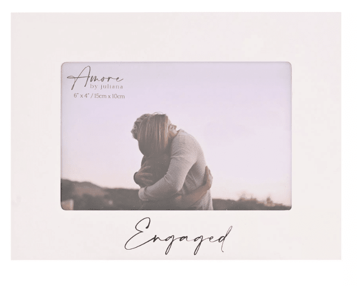 'Engaged' Decorative White Photo Frame Accessories