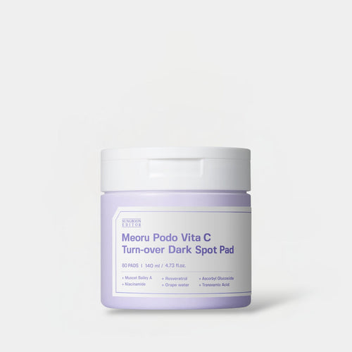 (EXPIRY: 05/2027) Sungboon Editor Meoru Podo Vita C Turn-over Dark Spot Pad (60 Pads) محرر سونغ بون ميورو بودو فيتا سي اقلب لوحة بقعة داكنة
