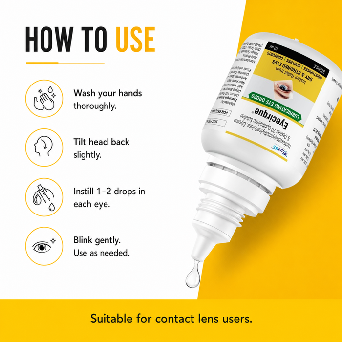 Eyecirque Preservative Free Lubricating Eye Drops for Instant Relief From Tired & Dry Eyes
