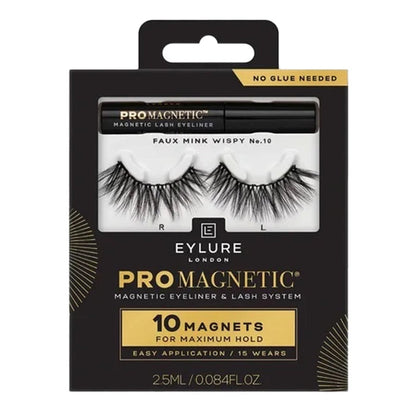 Eylure London Pro Magnetic Eyeliner & Lash System Faux Mink 10 Magnets 0.084oz/ 2.5ml - ikatehouse