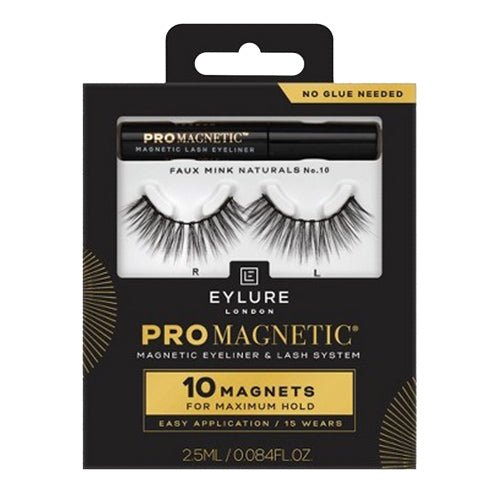 Eylure London Pro Magnetic Eyeliner & Lash System Faux Mink 10 Magnets 0.084oz/ 2.5ml - ikatehouse