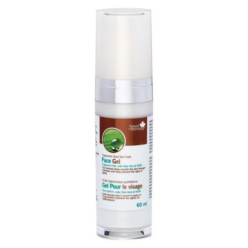 Bottle of NewCo Hyaluronic Acid Skin Care Face Gel Fragrance Free 60ml
