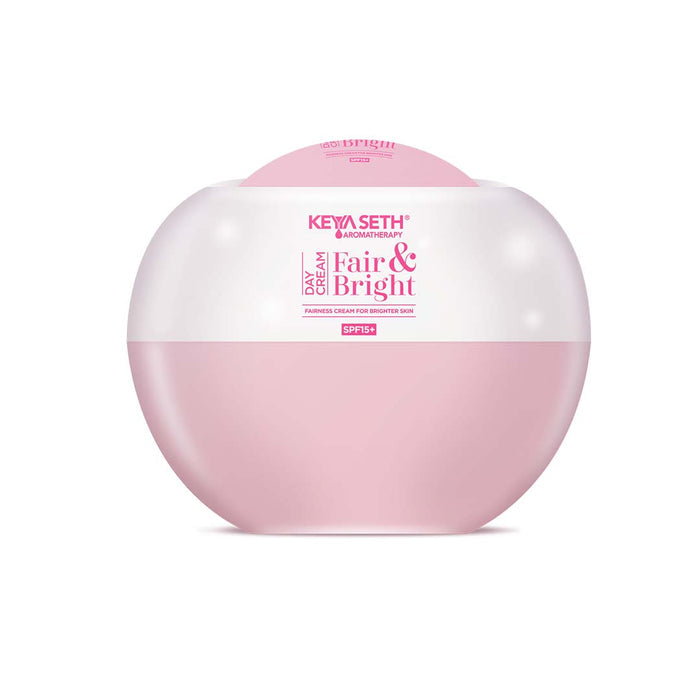Fair & Bright Day Cream SPF 15+, Skin Brightening & Whitening, with Vitamin C, B3 & B6 Moisturizer with Lavender & Geranium Essential Oil - Keya Seth Aromatherapy