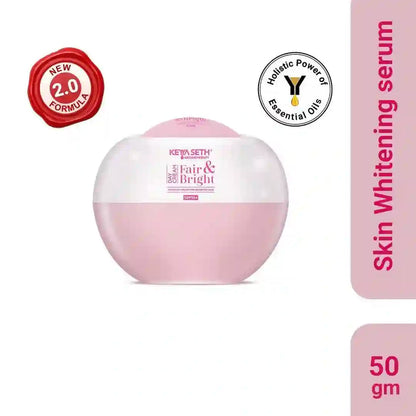 Fair & Bright Day Cream SPF 15+, Skin Brightening & Whitening, with Vitamin C, B3 & B6 Moisturizer with Lavender & Geranium Essential Oil - Keya Seth Aromatherapy