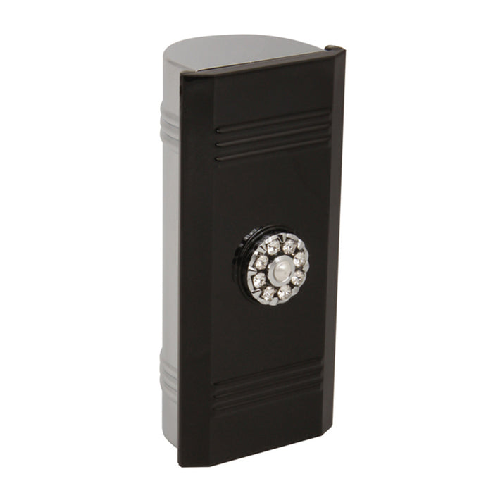 Fancy Metal Goods Pearl & Cry Lipstick Holder - Black