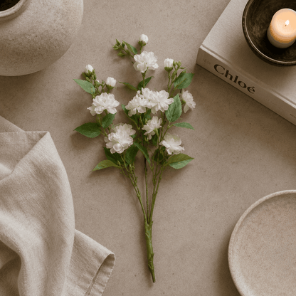 Faux Cream Cherry Blossom Bunch of Florals Accessories