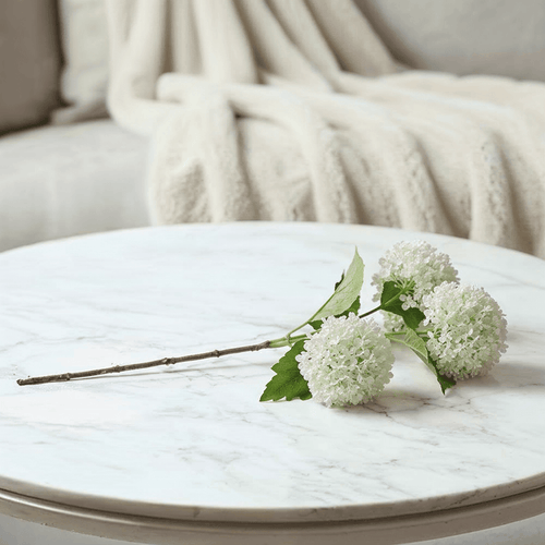 Faux Cream Snowball Single Stem Floral Accessories