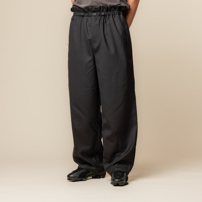 F/CE - Twistwool Wide Trousers - Black