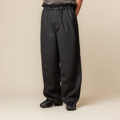 F/CE - Twistwool Wide Trousers - Black