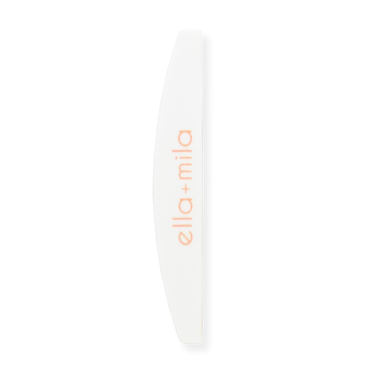 White half-moon nail file and buffer – ella+mila File Buffer