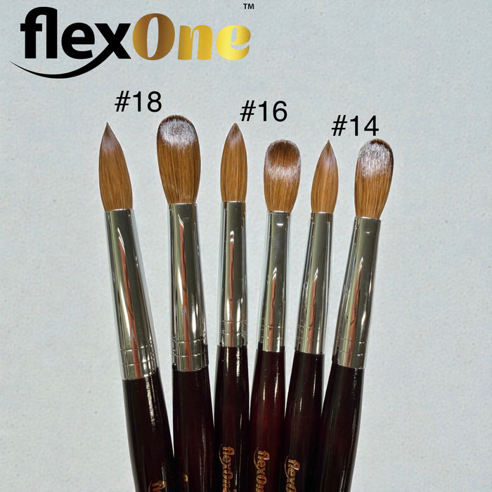 FlexOne Acrylic Brush - Premium 100% Kolinsky Brushes - 1 pcs