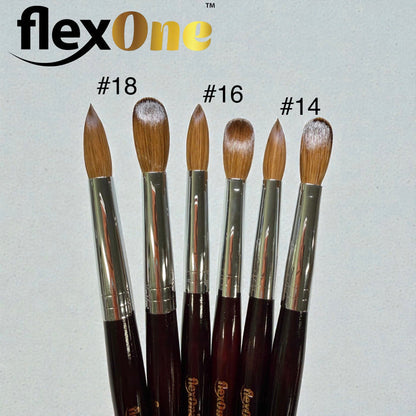 FlexOne Acrylic Brush - Premium 100% Kolinsky Brushes - 1 pcs