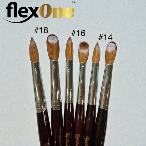 FlexOne Acrylic Brush - Premium 100% Kolinsky Brushes - 1 pcs