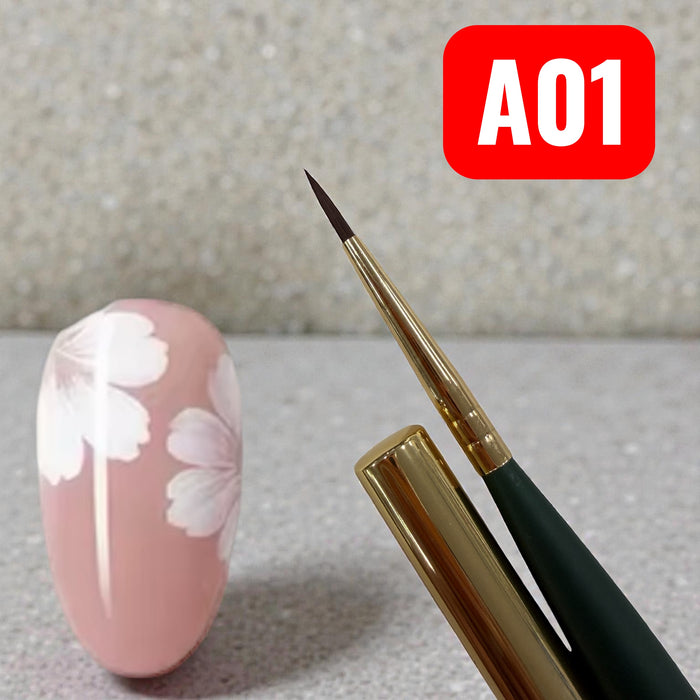 FlexOne Daisy Flowers Brush Nail Art - Flower and Butterfly Brush Nail Art