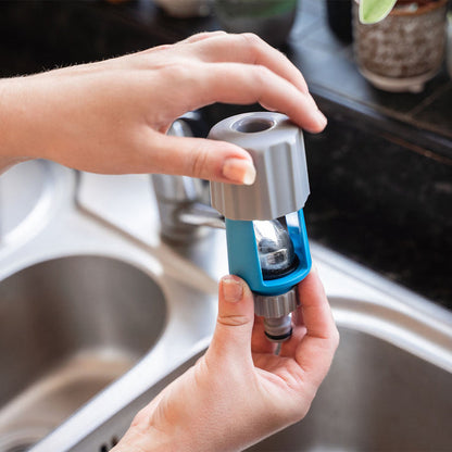 Flopro Indoor Multi-Tap Connector on mixer tap