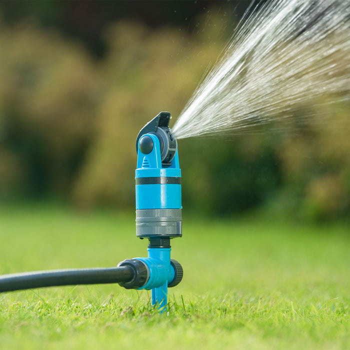 Flopro Multiflo sprinkler pattern 3 on lawn