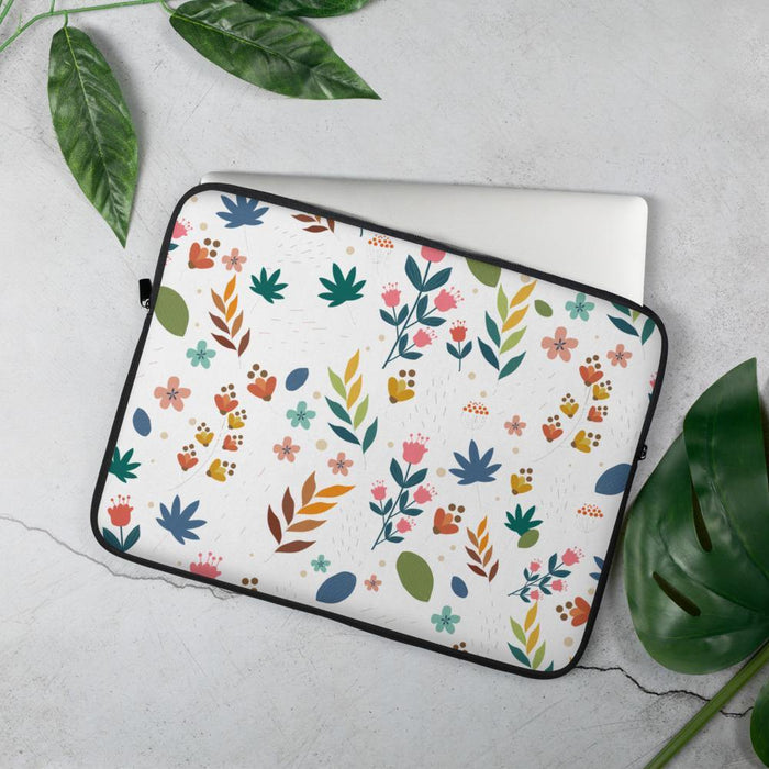 Floral Laptop Sleeve - Billyforce Shop