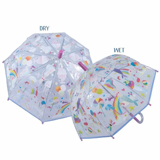 Floss & Rock Colour Changing Umbrella - Fantasy Transparent