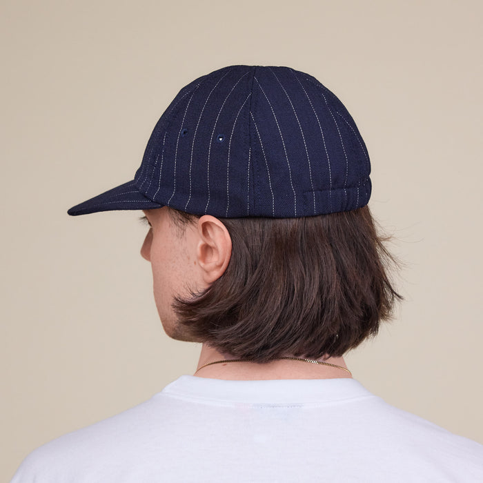Found Feather - Classic 6 Panel Cap - Navy Stripe