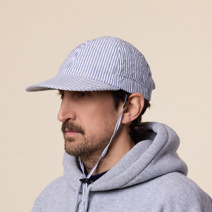 Found Feather - Classic Corded Cap - Blue Stripe