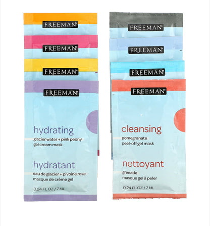 FREEMAN 12PCS Renew + Relax Face Max Kit مجموعة ماسكات للعناية بالبشرة من فريمان