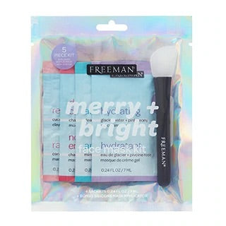 FREEMAN 5PC Merry + Bright Face Mask Kit مجموعه ماسكات فريمان