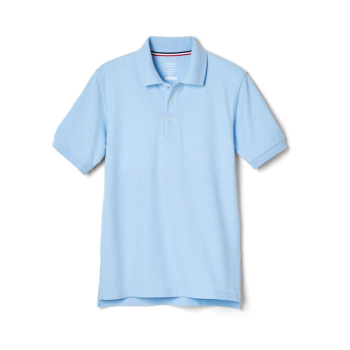 French Toast Boys Husky Short Sleeve Pique Polo with Science and Medicine Logo