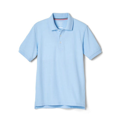 French Toast Boys Husky Short Sleeve Pique Polo with Science and Medicine Logo