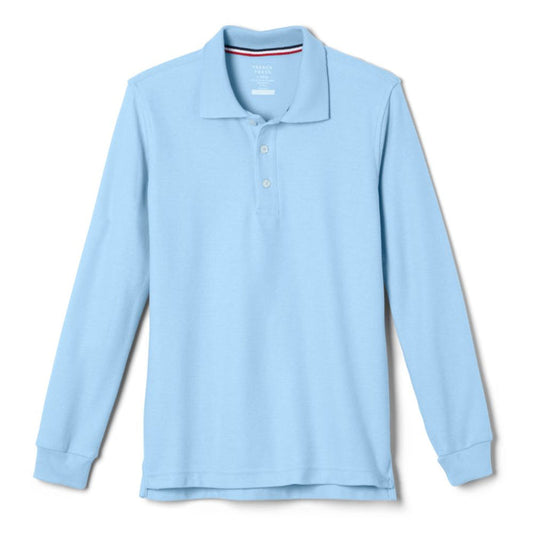 French Toast Boys Long Sleeve Pique Polo with Science and Medicine Logo