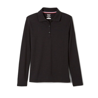 French Toast Girls Long Sleeve Polo with Science and Medicine Logo
