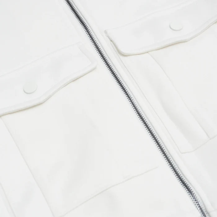 FROST FLEECE HOODIE - F5735 - WHITE