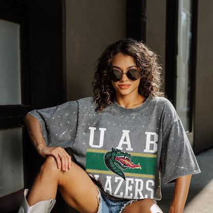 Gameday Couture Women's On The Ball Short Sleeve Tee - UAB