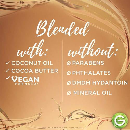 GARNIER whole blends taming leave in miracle frizz tamer coconut oil cocoa butter ￼