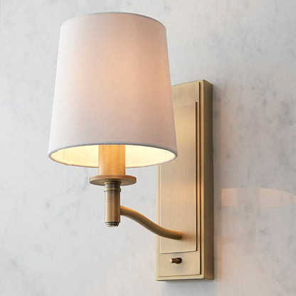 Genevieve Antique Brass Wall Light Lighting