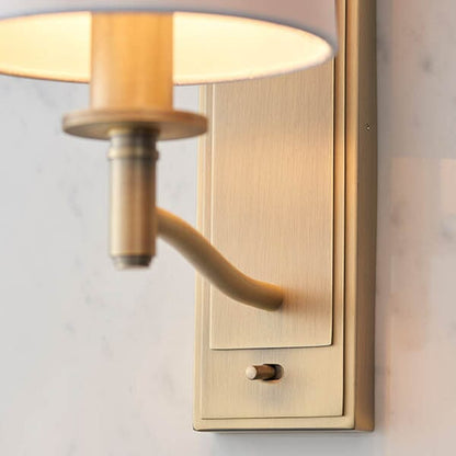 Genevieve Antique Brass Wall Light Lighting