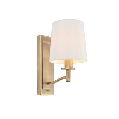 Genevieve Antique Brass Wall Light Lighting