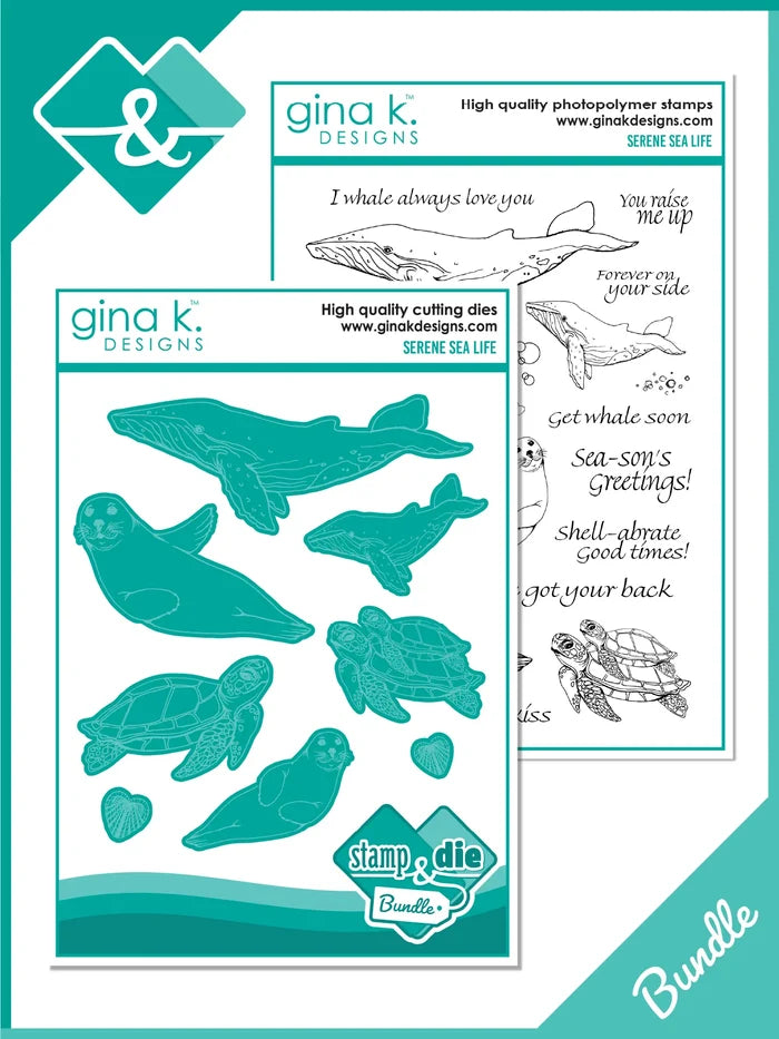 Gina K. Designs - Stamp &amp; Die Set - Beautiful Day. Beautiful Day is a stamp set by Gina K Designs. This set is made of premium clear photopolymer and measures 6" X 8". Made in the USA. Available at Embellish Away located in Bowmanville Ontario Canada.