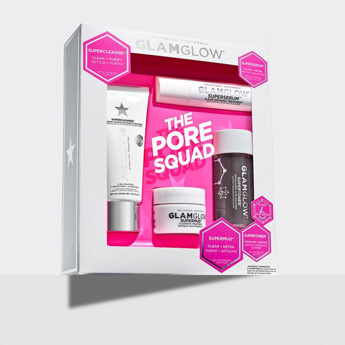 GLAMGLOW The Pore Squad بكج العناية بالبشرة المتكامل من كلام كلو