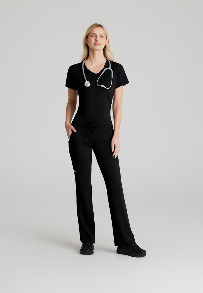 Glide Knit Flare Pant - Black - Grey's Anatomy Scrubs