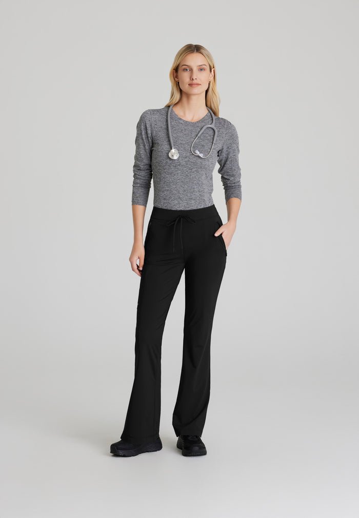 Glide Knit Flare Pant - Black - Grey's Anatomy Scrubs