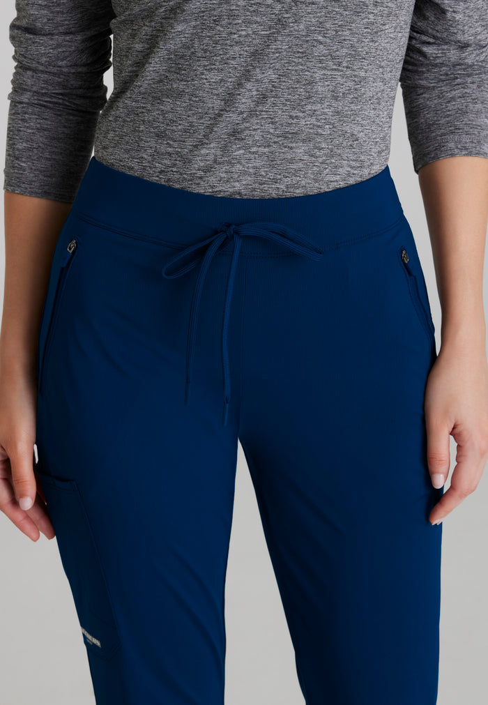 Glide Knit Flare Pant - Navy - Grey's Anatomy Scrubs