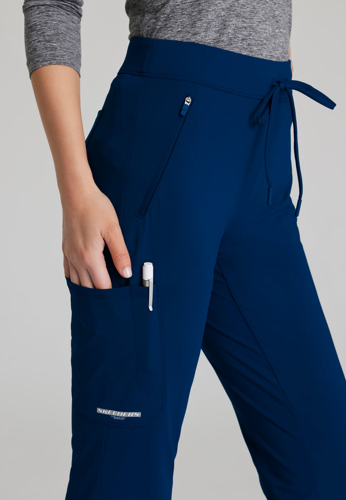Glide Knit Flare Pant - Navy - Grey's Anatomy Scrubs